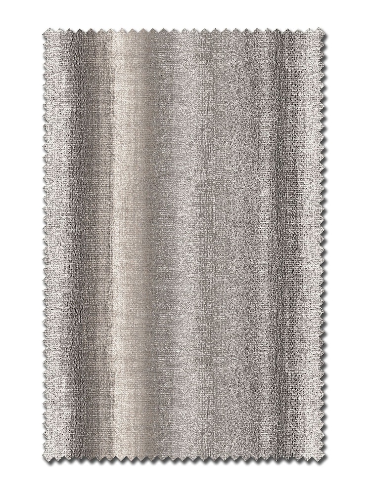 Silver Grey Metallic Stripe Made To Measure Curtains - Image 9 of 9