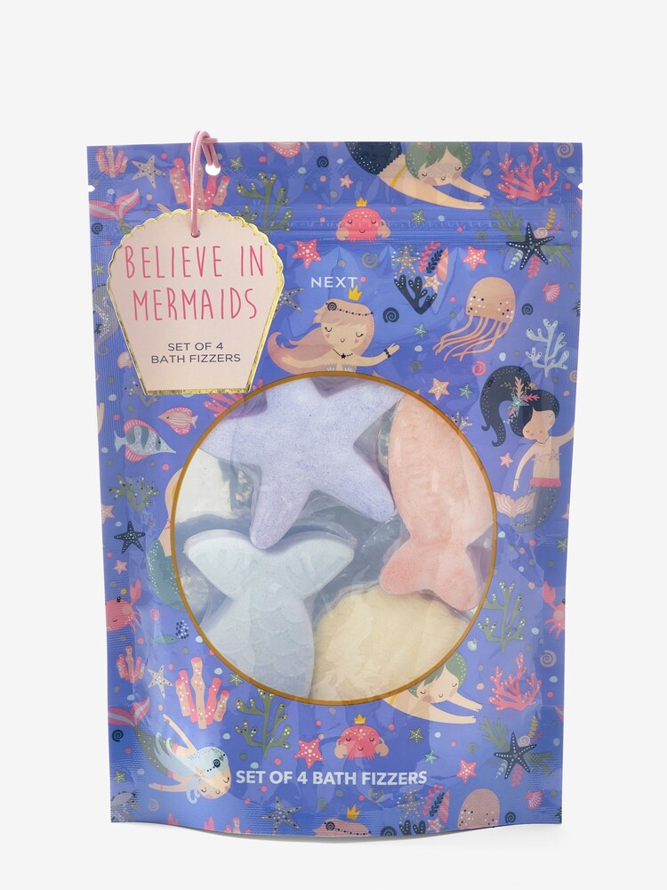 Set of 4 Purple Mermaid Bath Fizzer Set - Image 3 of 3