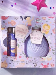 Kids Mermaid Body Mist and Bubble Bath Gift Set - Image 1 of 3