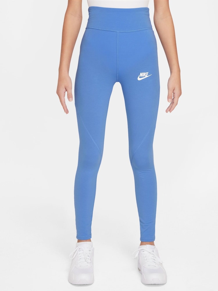 Nike Polar Blue Favourites High Waisted Leggings - Image 1 of 3