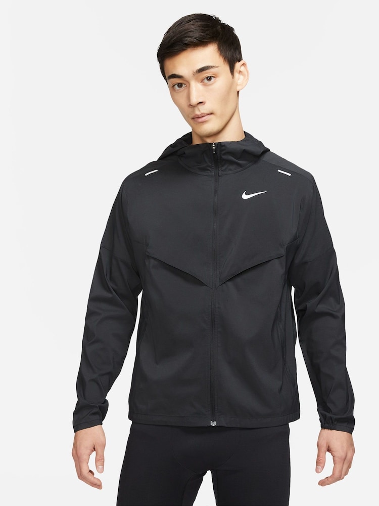 Nike Black Windrunner Running Jacket - Image 1 of 11