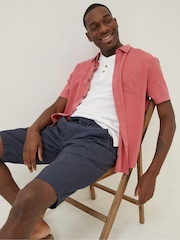 FatFace Blue Seaton Pull-On Shorts - Image 4 of 5
