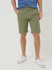 FatFace Green Cove Flat Front Shorts - Image 1 of 4