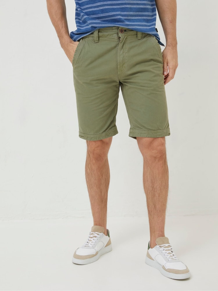 FatFace Green Cove Flat Front Shorts - Image 1 of 4