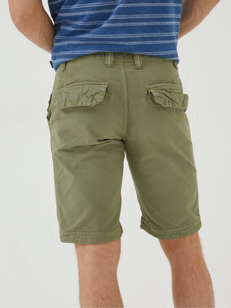 FatFace Green Cove Flat Front Shorts - Image 2 of 4
