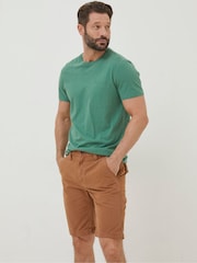 FatFace Brown Cove Flat Front Shorts - Image 1 of 5