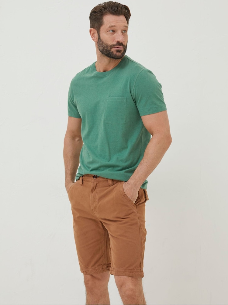FatFace Brown Cove Flat Front Shorts - Image 1 of 5