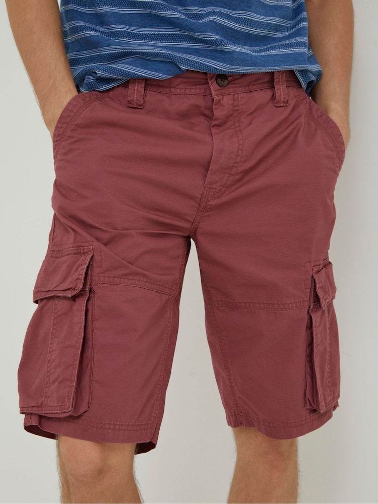 FatFace Pink Bude Lightweight Cargo Shorts - Image 1 of 5