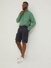 FatFace Blue Breakyard Cargo Shorts - Image 1 of 4