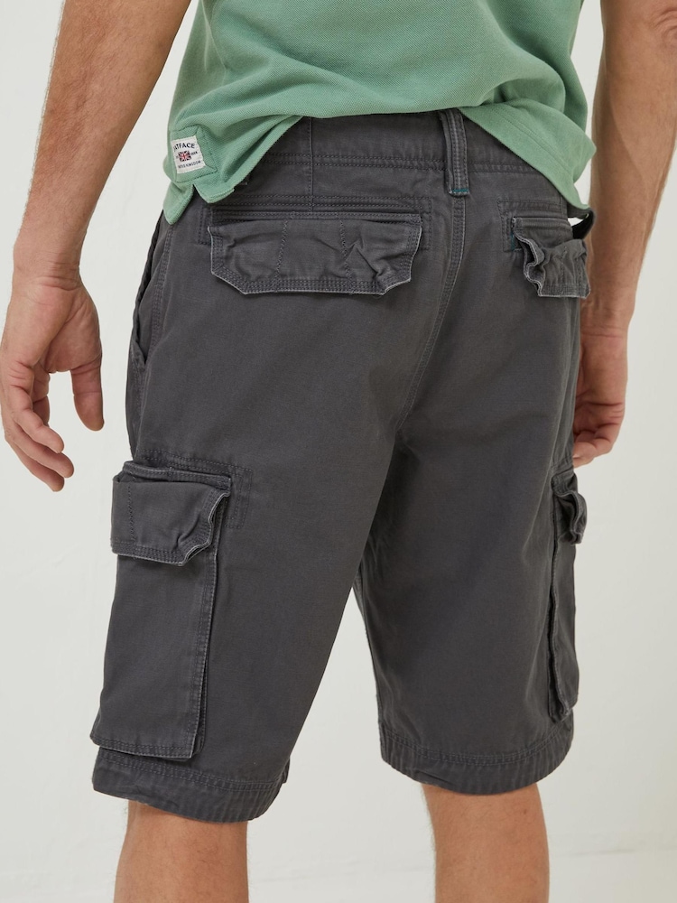 FatFace Grey Breakyard Cargo Shorts - Image 2 of 4