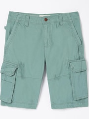 FatFace Green Breakyard Cargo Shorts - Image 4 of 4