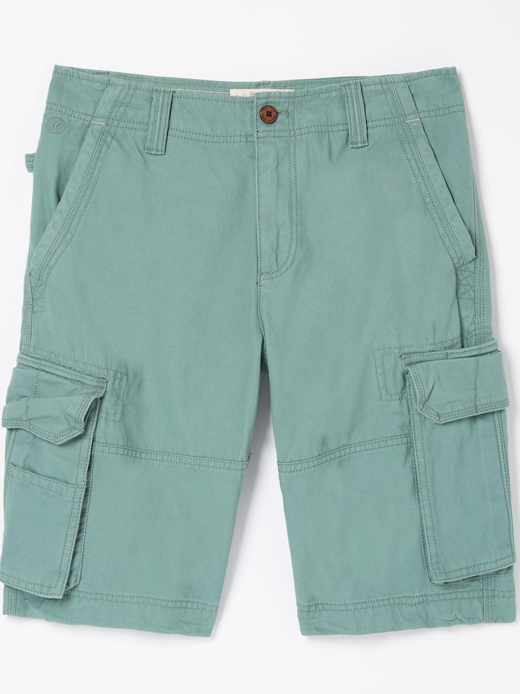 FatFace Green Breakyard Cargo Shorts - Image 4 of 4