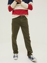 FatFace Green Slim Salcombe Trousers - Image 1 of 4