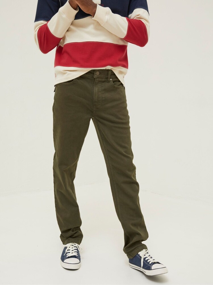 FatFace Green Slim Salcombe Trousers - Image 1 of 4