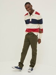 FatFace Green Slim Salcombe Trousers - Image 3 of 4