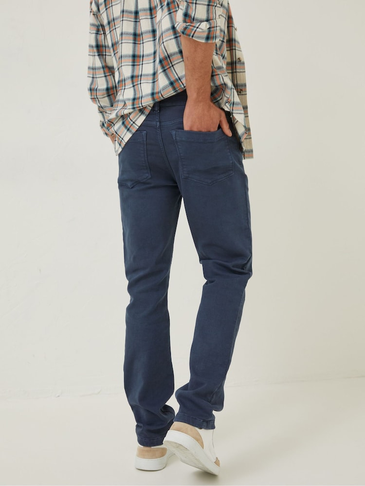 FatFace Blue Slim Salcombe Trousers - Image 1 of 4