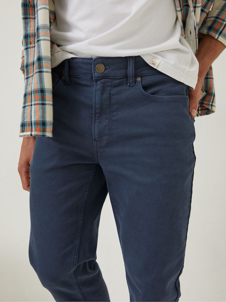 FatFace Blue Slim Salcombe Trousers - Image 2 of 4