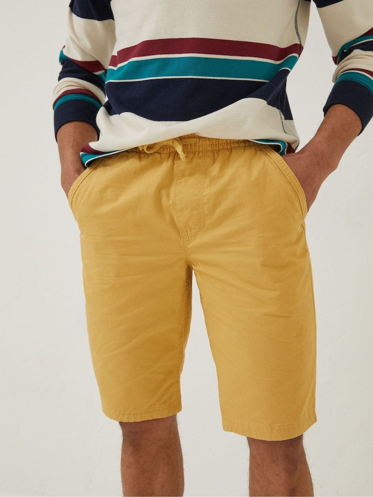 FatFace Yellow Seaton Pull-On Shorts - Image 1 of 4