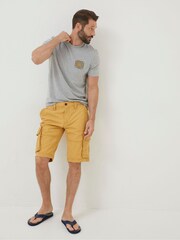 FatFace Yellow Breakyard Cargo Shorts - Image 3 of 5