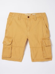 FatFace Yellow Breakyard Cargo Shorts - Image 5 of 5