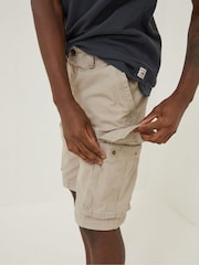 FatFace Natural Breakyard Cargo Shorts - Image 2 of 4