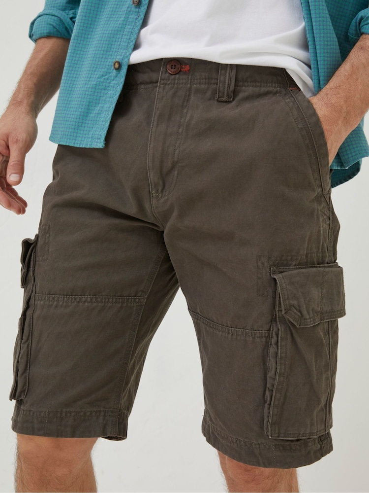FatFace Brown Breakyard Cargo Shorts - Image 1 of 5