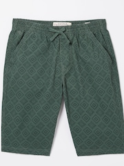 FatFace Green Seaton Tile Print Shorts - Image 4 of 4