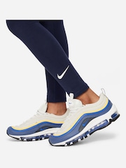 Nike Navy Logo Tape High Waisted Leggings - Image 4 of 5