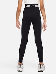 Nike Black Logo Tape High Waisted Leggings - Image 7 of 10