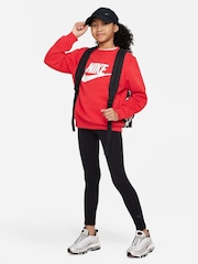 Nike Black Logo Tape High Waisted Leggings - Image 8 of 10