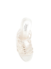 Jones Bootmaker Gold Laurella Leather Gladiator Wedges - Image 5 of 6