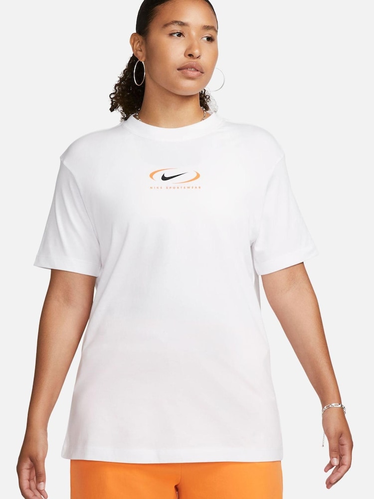 Weiß - Nike Vintage Oversized-T-Shirt - Bild 1 von 4