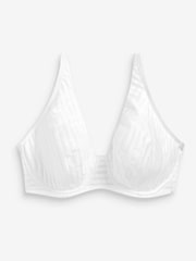 Black/Pink/White Non Pad Full Cup DD+ Stripe Bras 3 Pack - Image 7 of 8