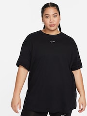 Nike Black Curve Sportswear Essential T-Shirt - Image 1 of 5