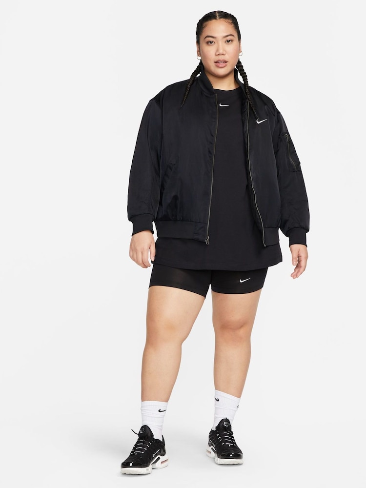 Nike Black Curve Sportswear Essential T-Shirt - Image 3 of 5