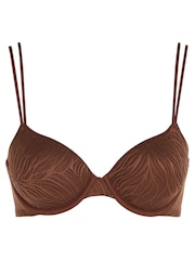 Calvin Klein Natural Sheer Marquisette Lace Demi Bra - Image 5 of 6