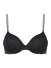 Calvin Klein Black Sheer Marquisette Lace Demi Bra - Image 2 of 3