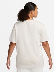 Nike Ivory Oversized Mini Swoosh T-Shirt - Image 2 of 5