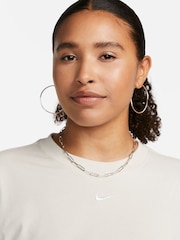 Nike Ivory Oversized Mini Swoosh T-Shirt - Image 4 of 5