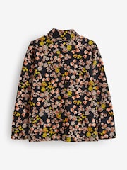 Black Floral High Neck Top (3-16yrs) - Image 5 of 7