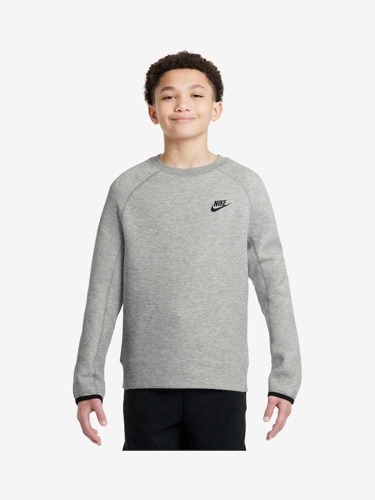 Серый - Флисовый свитшот Nike Tech - Image 1 of 8
