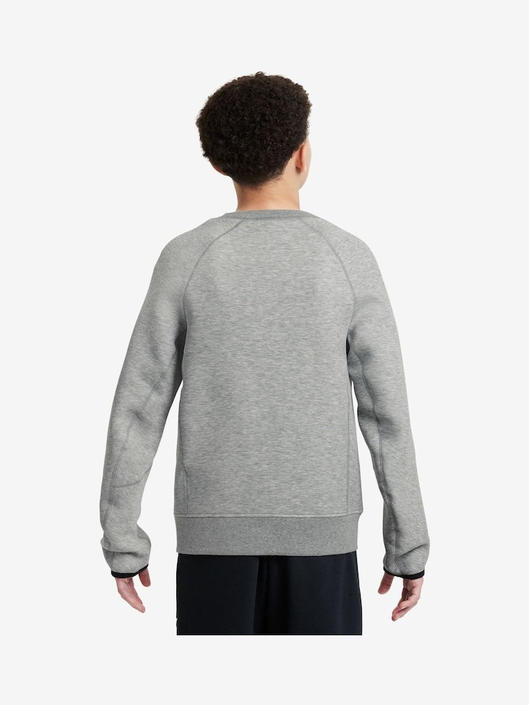 Серый - Флисовый свитшот Nike Tech - Image 2 of 8