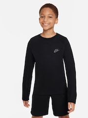 Nike Black Tech Fleece Sweatshirt - Image 1 of 7
