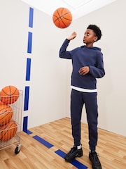 Nike Blue Tech Fleece Overhead Hoodie - Image 6 of 7