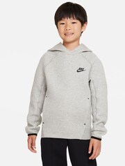 Nike Grey Tech Fleece Overhead Hoodie - Image 2 of 8