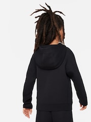 Nike Charcoal Grey/Black Tech Fleece Overhead Hoodie - Image 2 of 5