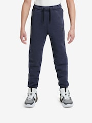 Nike Dark Blue Tech Fleece Joggers - Image 1 of 8