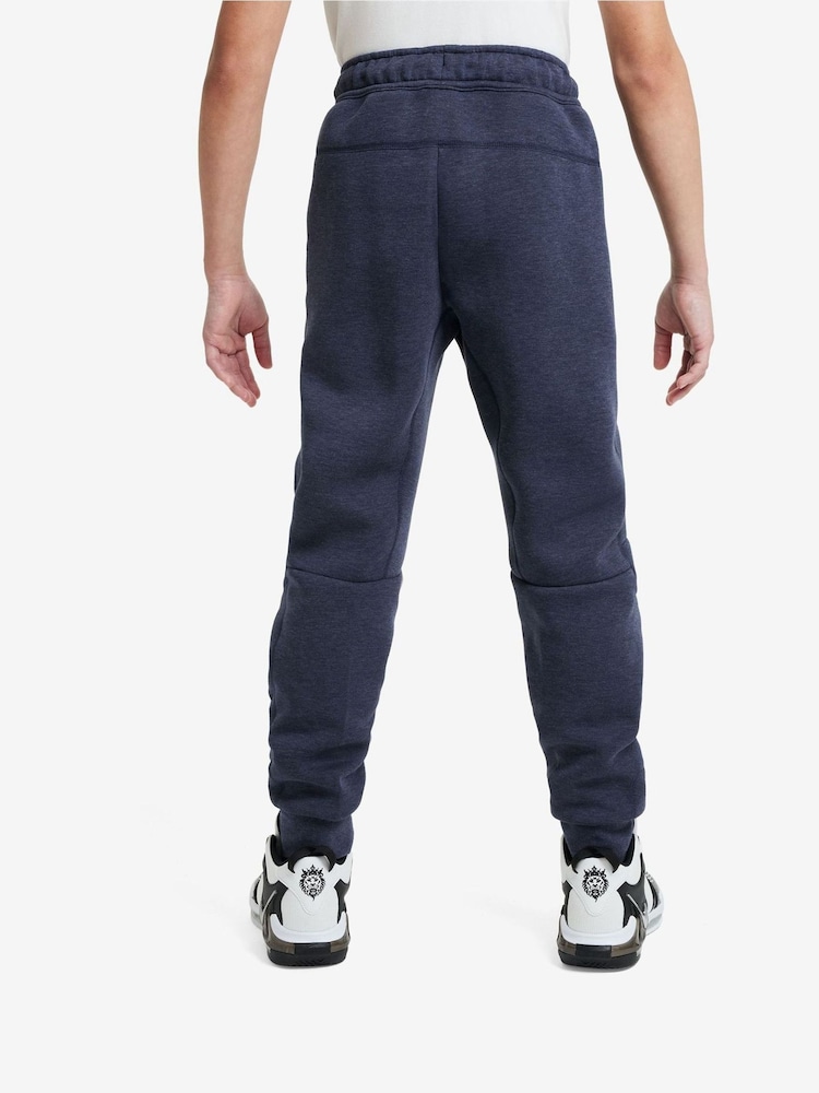 Nike Dark Blue Tech Fleece Joggers - Image 2 of 8