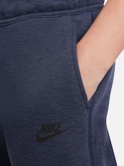 Nike Dark Blue Tech Fleece Joggers - Image 4 of 8