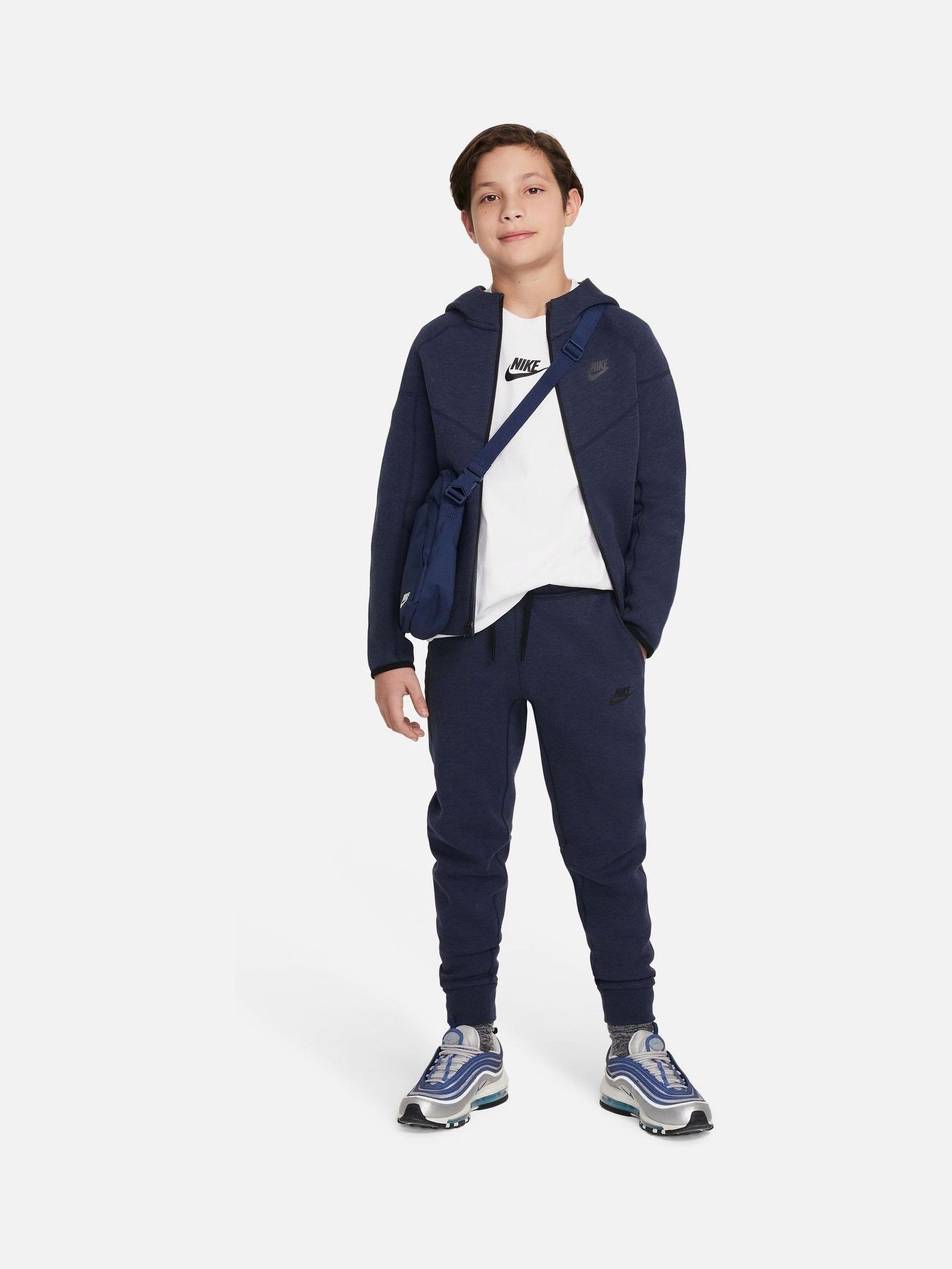 Nike tech navy tracksuit clearance